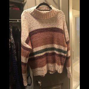 Melbourne + Market Chunky Knit Striped Sweater